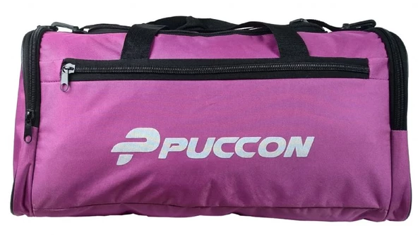 Puccon Kadın Lila Tatil Seyahat Spor Çantası - El ve Omuz Askılı Çanta - 3