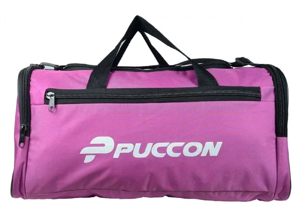 Puccon Kadın Lila Tatil Seyahat Spor Çantası - El ve Omuz Askılı Çanta - 2