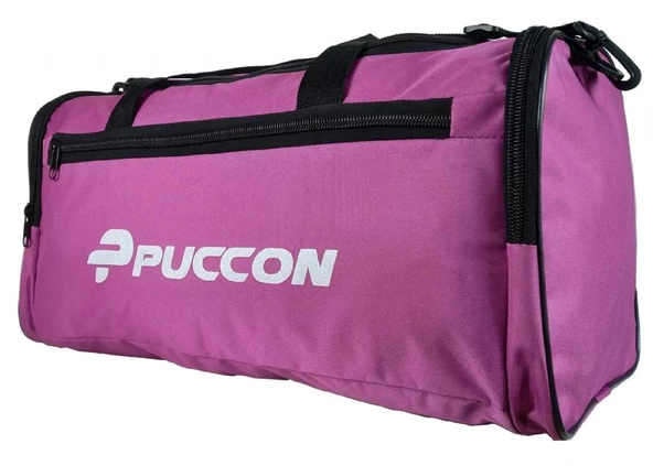 Puccon Kadın Lila Tatil Seyahat Spor Çantası - El ve Omuz Askılı Çanta - 5