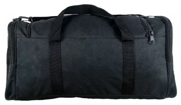 Puccon Kadın Erkek Siyah Tatil Seyahat Spor Çantası - El ve Omuz Askılı Çanta - 5