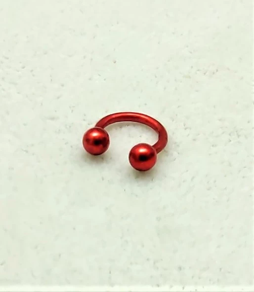 316L CERRAHİ ÇELİK PİERCİNG 6 MM DİŞ,DUDAK,KIKIRDAK,TRAGUS,KAŞ,KULAK SMİLEY PİERCİNG-0VP138 - 7