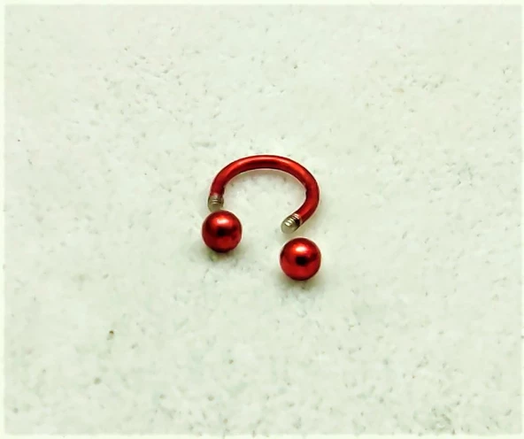 316L CERRAHİ ÇELİK PİERCİNG 6 MM DİŞ,DUDAK,KIKIRDAK,TRAGUS,KAŞ,KULAK SMİLEY PİERCİNG-0VP138 - 8