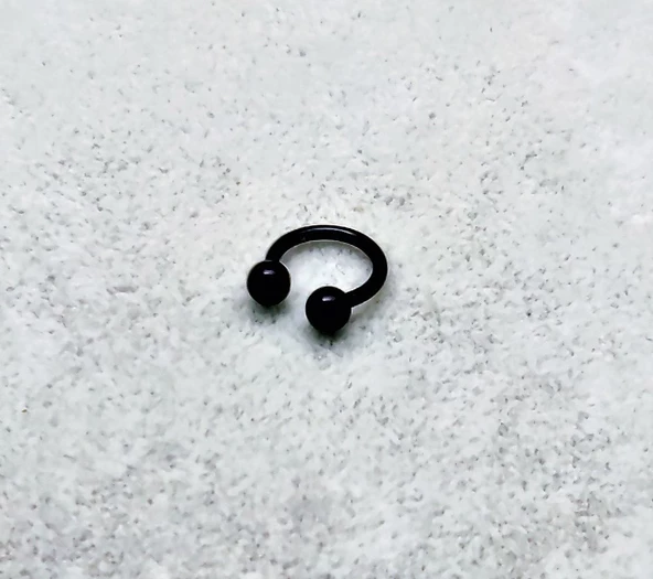 316L CERRAHİ ÇELİK PİERCİNG 6 MM DİŞ,DUDAK,KIKIRDAK,TRAGUS,KAŞ,KULAK SMİLEY PİERCİNG-0VP138 - 5
