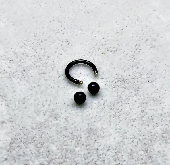 316L CERRAHİ ÇELİK PİERCİNG 6 MM DİŞ,DUDAK,KIKIRDAK,TRAGUS,KAŞ,KULAK SMİLEY PİERCİNG-0VP138 - 6