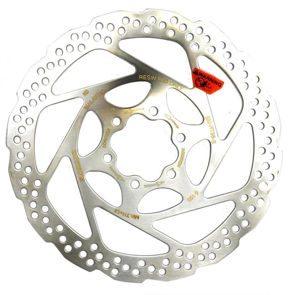 Shimano Bisiklet Disk Fren Rotoru 180mm 6-Bolt SM-RT56 - 6