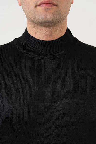 KLASİK KESİM YARIM BALIKÇI YÜNLÜ ERKEK TRİKO KAZAK - 9