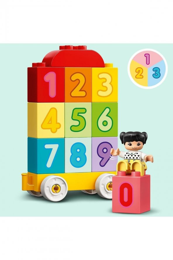 Lego Duplo® İlk Sayı Treni - Saymayı Öğren 10954 -Küçük Çocuklar İçin Oyuncak Yapım Seti (23 Parça) - 7
