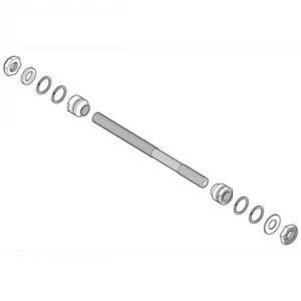 Shimano Arka Göbek Mil Seti FH-M475 146mm Y3B598030 - 2