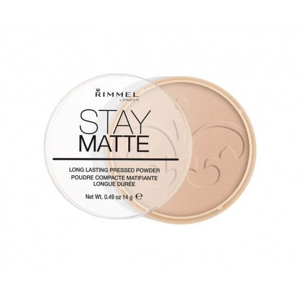 Rimmel London Stay Matte Pressed Powder Pudra 005 Silky Beige - 2