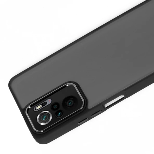 Xiaomi Redmi Note 10 / 10s Kılıf Freya Lazer Lens Kamera Çerçeveli Silikon Kapak - 7