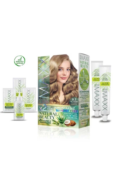 2 Paket Natural Beauty Amonyaksız Saç Boyası 8.3 Bal Köpüğü - 2