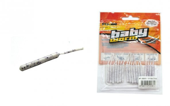 Fujin Baby Worm 5.2 cm Floating LRF Silikonu Pearl White - 2