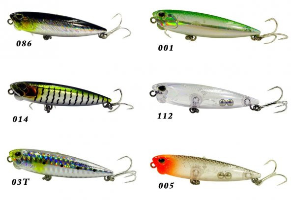 Fujin Hydra 85mm 10gr Su Üstü Maket Balık 140 Nice Green - Resim 2