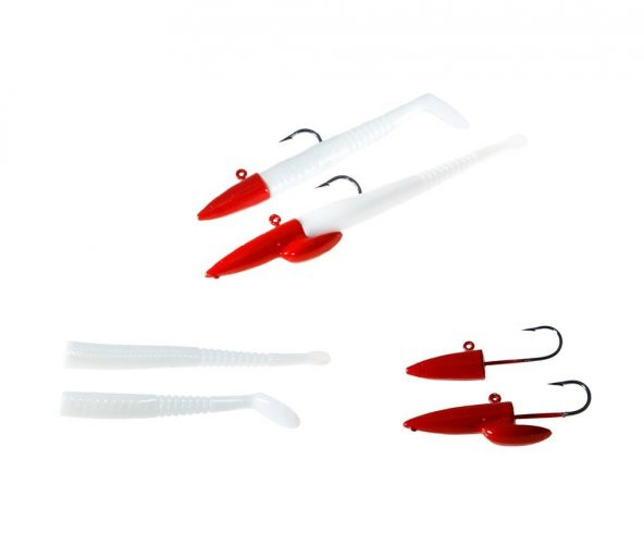 Fujin Micro Sandeel Kit 03 Red Head - 2