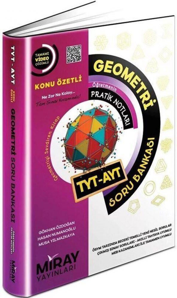 TYT AYT Geometri Konu Özetli Soru Bankası Miray Yayınları ürün görseli 1
