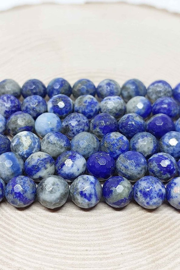 Lapis Taşı Faset Kesim Dizi 8mm
