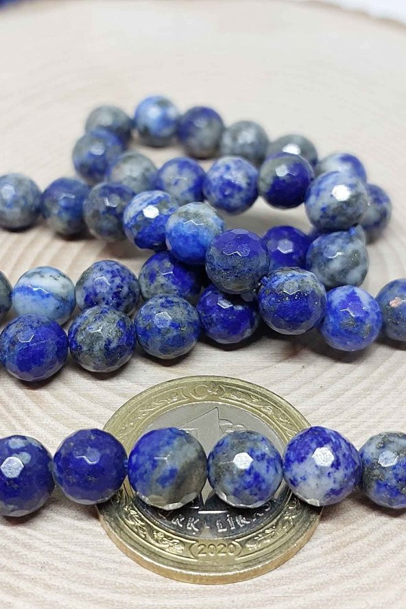 Lapis Taşı Faset Kesim Dizi 8mm - 3