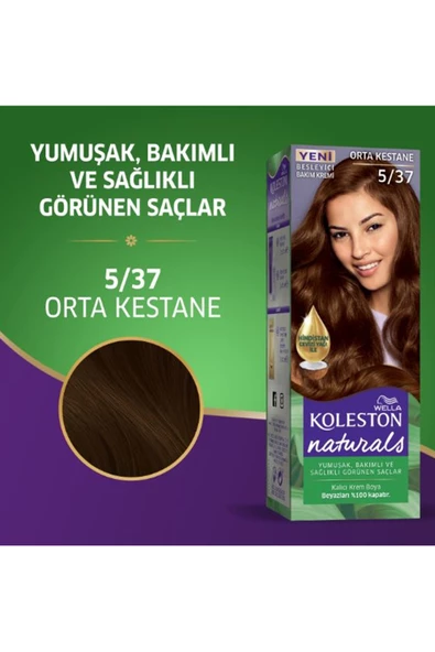 Naturals Saç Boyası Orta Kestane 5/37 2x Paket - 6