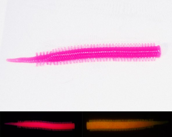 Fujin Yummy Sandworm 7cm Lrf Silikonu Pınk Glow - 2