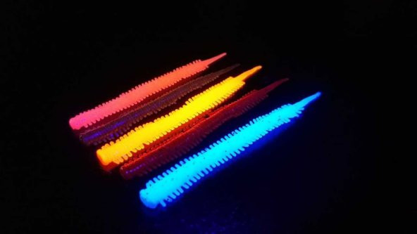 Fujin Yummy Sandworm 7cm Lrf Silikonu Pınk Glow - 3