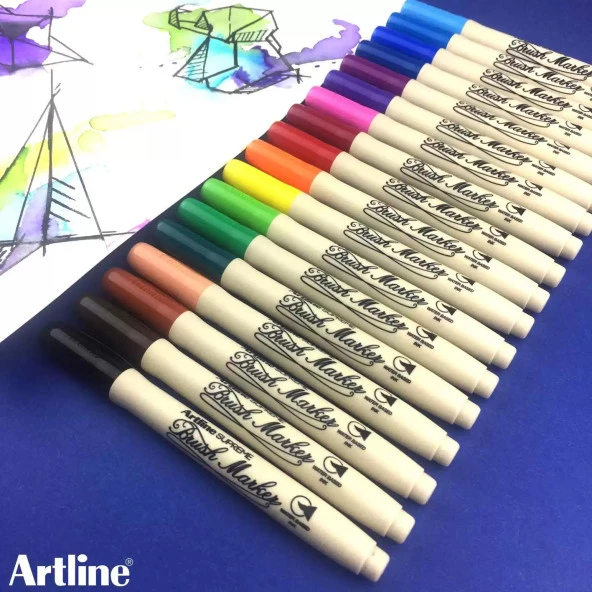 Artline Supreme Brush Uçlu Kalem Fosforlu Mor(12 li paket) LV-A-EPFS-F BRI PURPLE