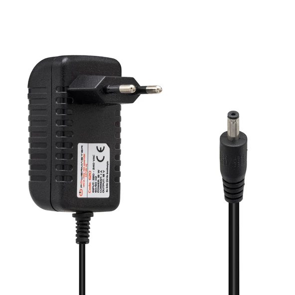Ayt Powermaster 18 Volt 1 Amper Plastik Kasa Priz Tip Adaptör 3.5x1.35 Uç 18V 1A - 4