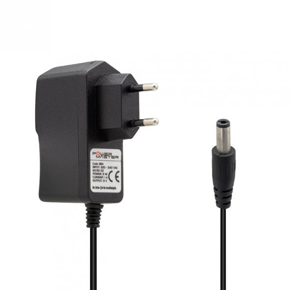 Powermaster 9 Volt 1 Amper Priz Tip Adaptör 5.5x2.5 Uç Arduino ve Elektronik Devre Adaptörü - 4