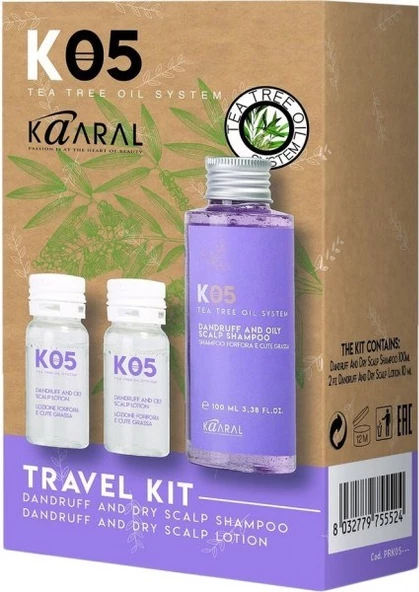 Kaaral Travel Kit Dandruff and Oily Scalp KİT