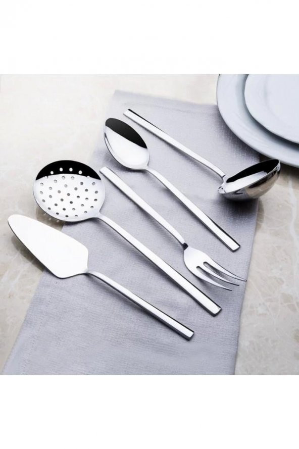 Nehir Dalyan Sade 5 Parça Servis Takımı - 2