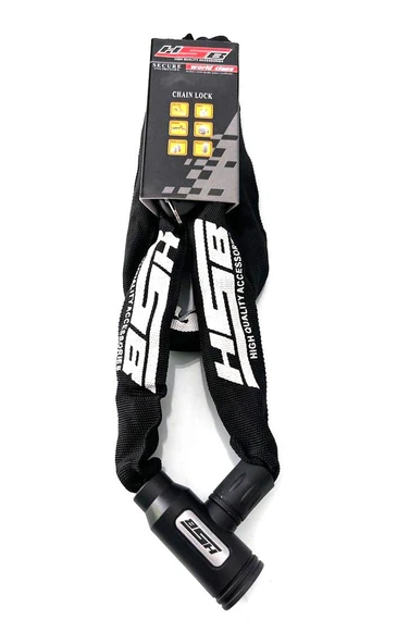 MOTOSİKLET 6x1500 BEZLİ ZİNCİR KİLİT SİYAH