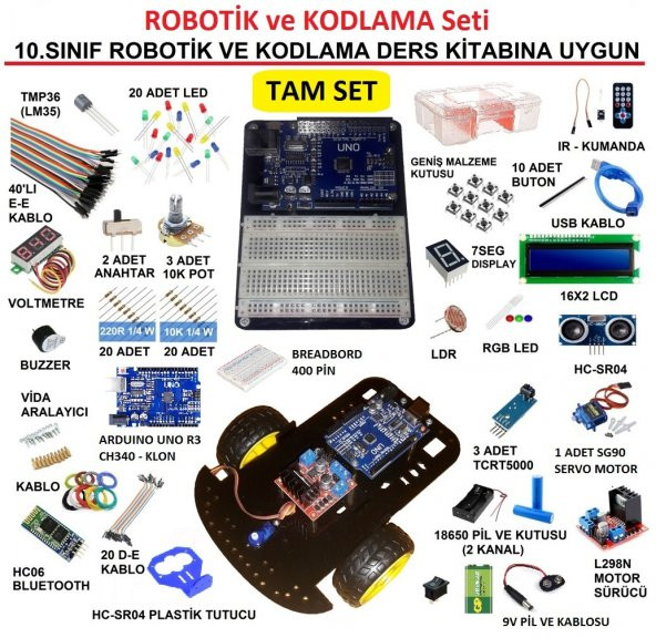 Robotik ve Kodlama Seti - 10.Sınıf Bilişim Tek. Alanına Uygun - 2