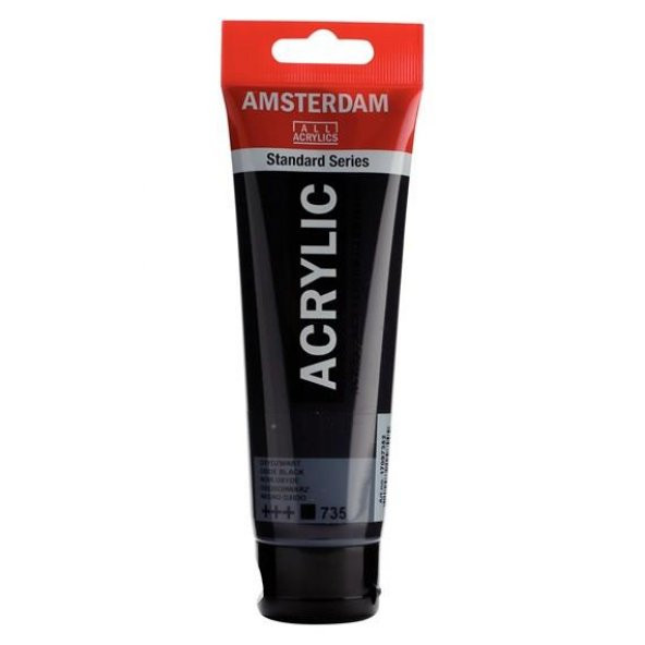 Amsterdam Akrilik Boya 120ml Tüp OXIDE BLACK 735 ürün görseli 1
