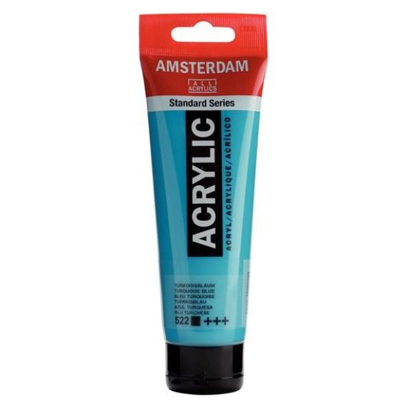 Amsterdam Akrilik Boya 120ml Tüp TURQUOISE BLUE 522 ürün görseli 1