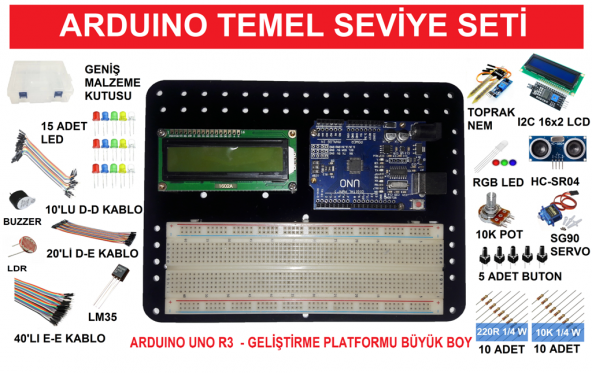 Arduino Temel Seviye Kodlama Seti - AS002 - 2