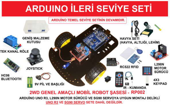 Arduino İleri Seviye Kodlama Seti - AS003 - Resim 2