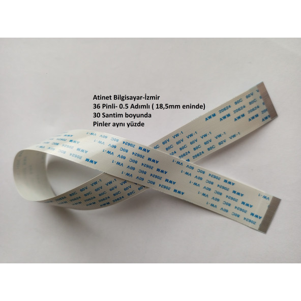 A Awm 20624 80C 60V Vw-1 Flex Şerit Kablo 36 Pin  30Cm 36-0.5-30A
