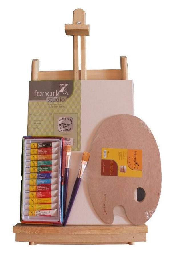 Fanart Akrilik Boya Seti Şövaleli FAN288 ürün görseli 1