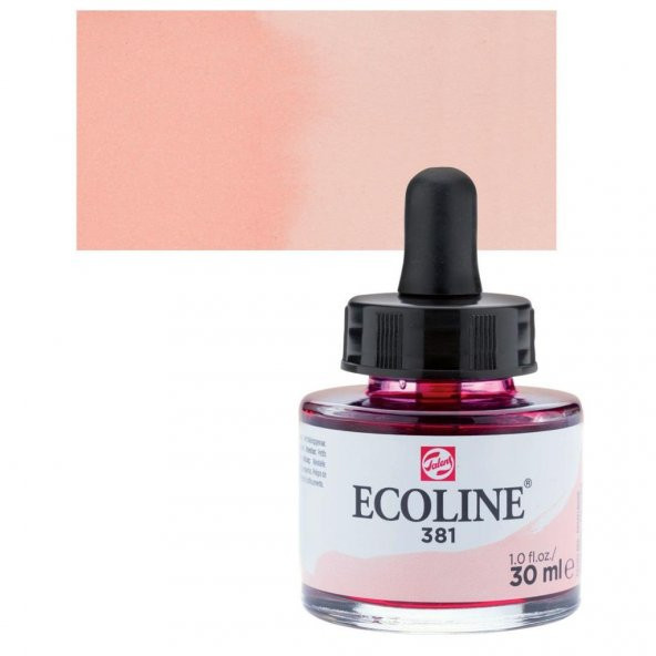 Talens Ecoline Sıvı Suluboya 30 ml. 381 Pastel Red ürün görseli 1