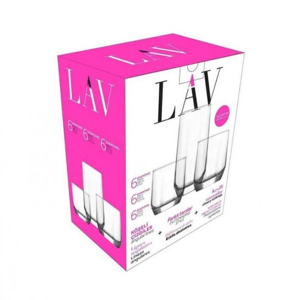 Lav Diamond 36 Parça Meşrubat Su Takımı - 2