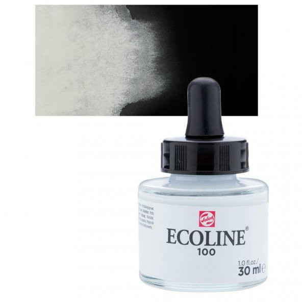 Talens Ecoline Sıvı Suluboya 30 ml. 100 Beyaz White ürün görseli 1