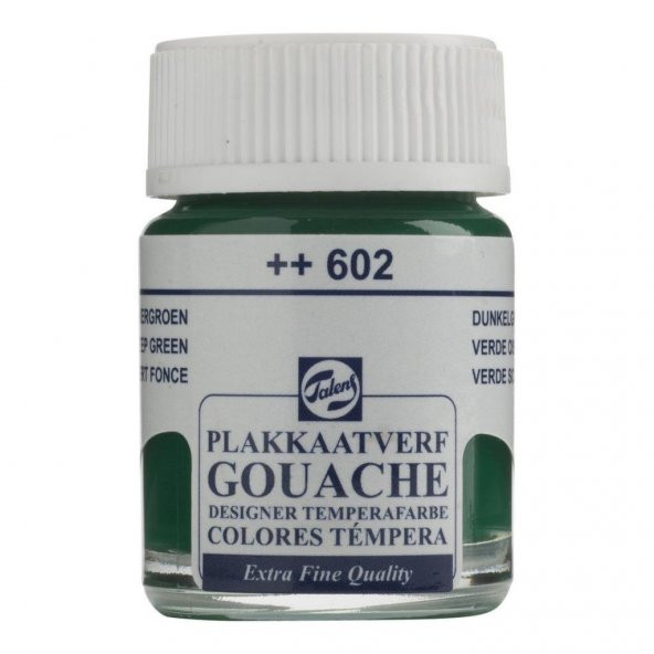 Talens Guaj Boya Cam Şişe 16ml 602 Deep Green ürün görseli 1