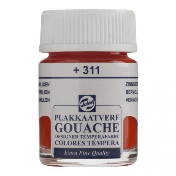 Talens Guaj Boya Cam Şişe 16ml 311 Vermillion ürün görseli 1