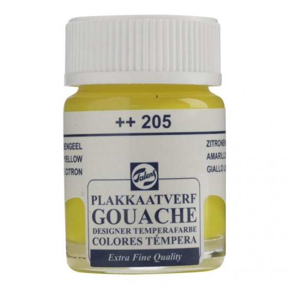 Talens Guaj Boya Cam Şişe 16ml 205 Lemon Yellow ürün görseli 1
