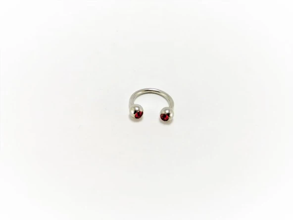 316L CERRAHİ ÇELİK 8 MM TAŞLI DİŞ, DUDAK, KIKIRDAK, TRAGUS, KAŞ, KULAK SMİLEY PİERCİNG-0VP146 - 9