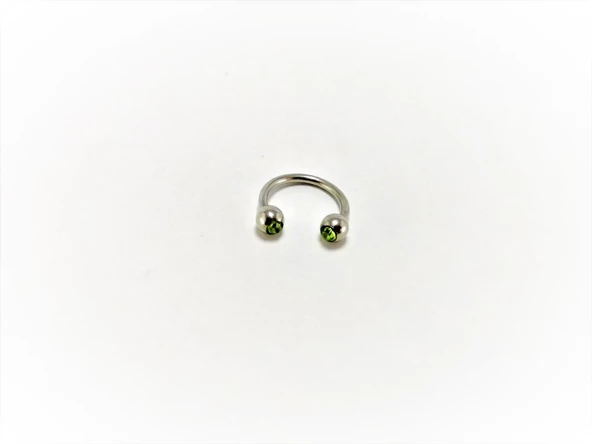 316L CERRAHİ ÇELİK 8 MM TAŞLI DİŞ, DUDAK, KIKIRDAK, TRAGUS, KAŞ, KULAK SMİLEY PİERCİNG-0VP146 - 4