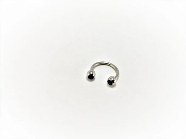316L CERRAHİ ÇELİK 8 MM TAŞLI DİŞ, DUDAK, KIKIRDAK, TRAGUS, KAŞ, KULAK SMİLEY PİERCİNG-0VP146 - 12