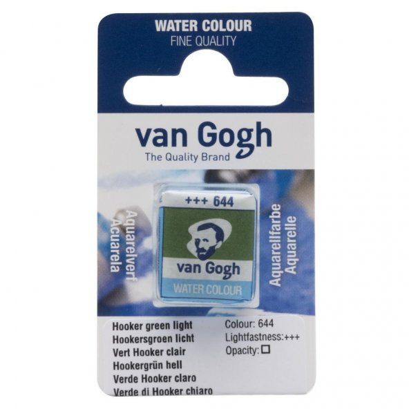 Talens Van Gogh Tablet Suluboya 1/2 Hooker Green Light 644 - 1