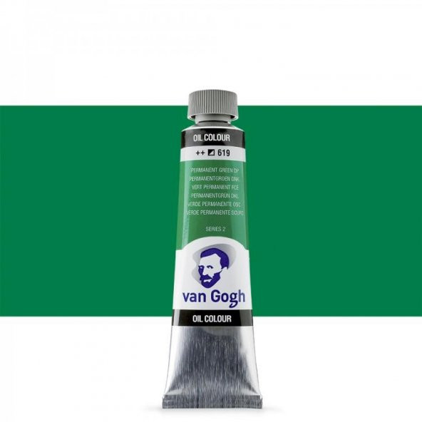 Talens Van Gogh Yağlı Boya 40ml Seri 2 619 Permanent Green D