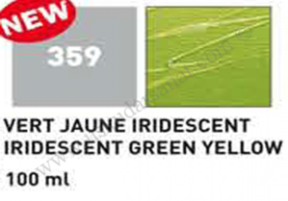 Pebeo Studio Akrilik Boya 100ml Tüp 359 Green Yellow metallic ürün görseli 1