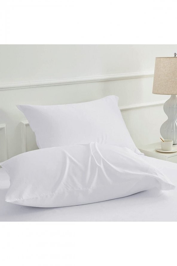2li Set Beyaz Bebek Yastık Kılıfı 35x45 100 Pamuklu Kapaklı - 2